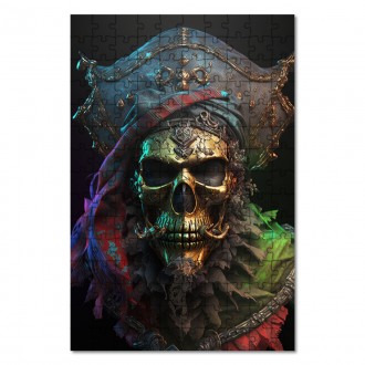 Wooden Puzzle Pirate skull