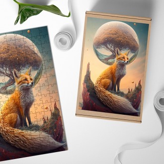 Wooden Puzzle Dreaming fox