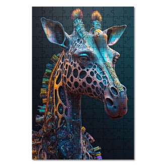 Wooden Puzzle Psychedelic Giraffe 4