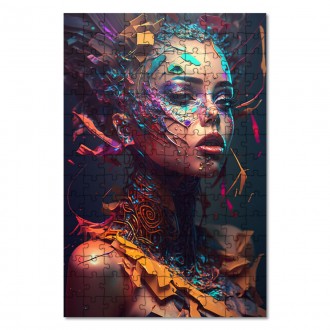 Wooden Puzzle Abstract woman