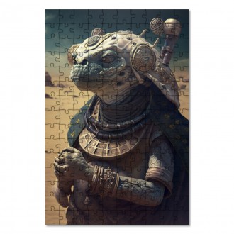 Wooden Puzzle Alien race - Lizard