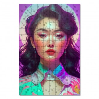 Wooden Puzzle Korean girl