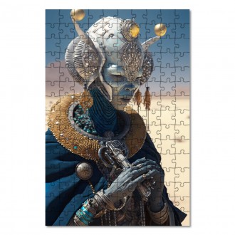 Dřevěné puzzle Mimozemská kněžka 9