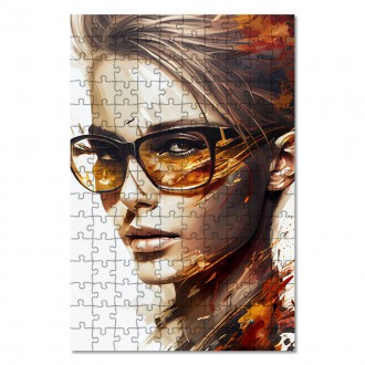 Wooden Puzzle Portrait of a woman