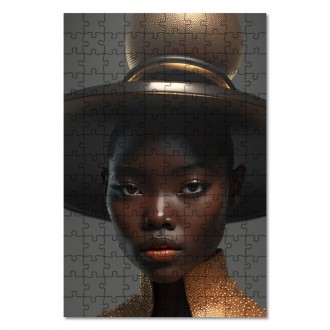 Wooden Puzzle Model in a hat 4
