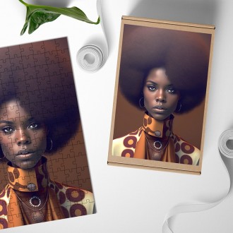 Wooden Puzzle Fashion - Afro