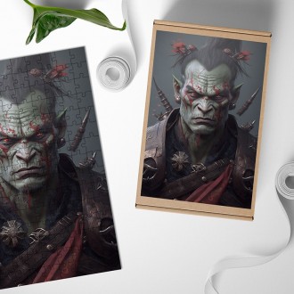 Wooden Puzzle Orc