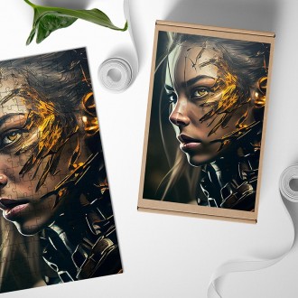 Wooden Puzzle Oil painting - Infection