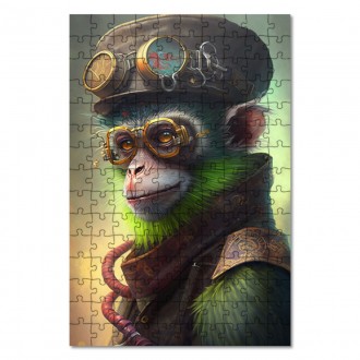 Wooden Puzzle Steampunk Monkey 1