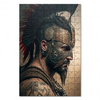 Wooden Puzzle Spartan warrior