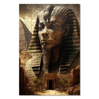 Wooden Puzzle Egyptian temple
