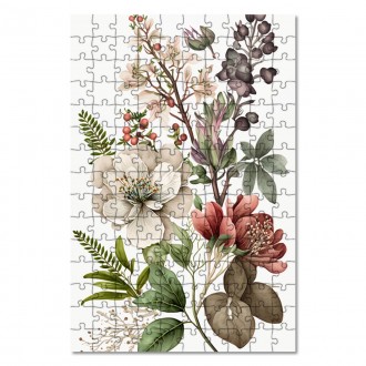 Wooden Puzzle Flower herbarium 3