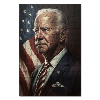 Wooden Puzzle US President Joe Biden