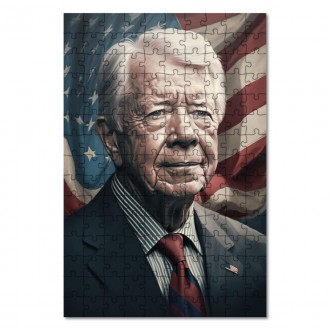 Wooden Puzzle US President Jimmy Carter