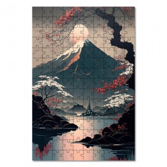 Wooden Puzzle Fuji