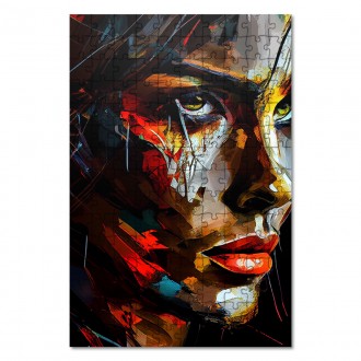 Wooden Puzzle Oil painting - Woman