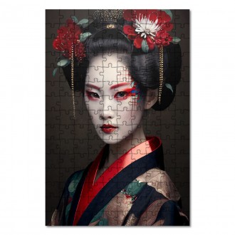 Wooden Puzzle Geisha