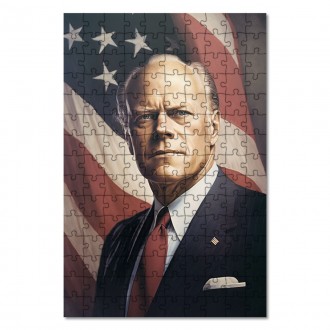 Wooden Puzzle US President Gerald Ford