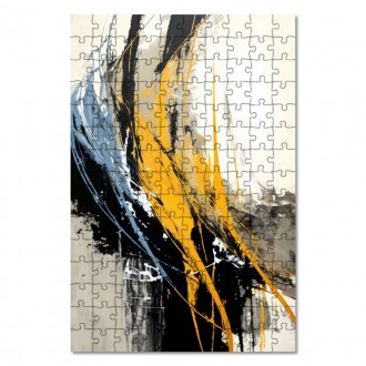 Wooden Puzzle Modern art - color smears
