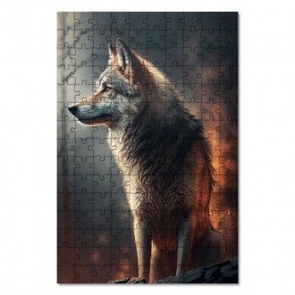 Wooden Puzzle Wolf spirit