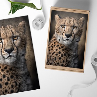 Wooden Puzzle Cheetah