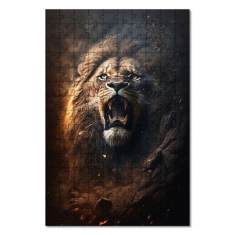 Wooden Puzzle Land of lions