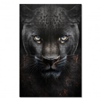 Wooden Puzzle Black panther male