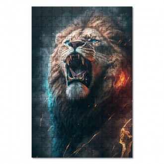 Wooden Puzzle The roar of the lion