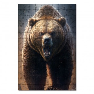 Wooden Puzzle Big Grizzly