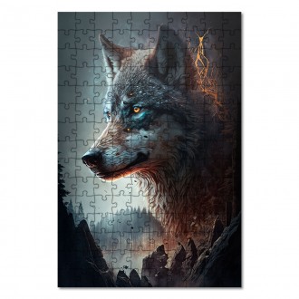 Wooden Puzzle Land of Wolves 3