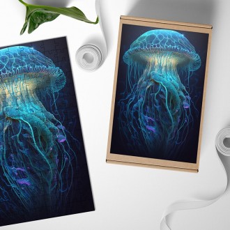 Wooden Puzzle Sea jellyfish