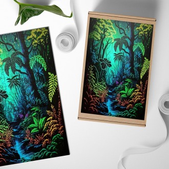Wooden Puzzle Magical forest