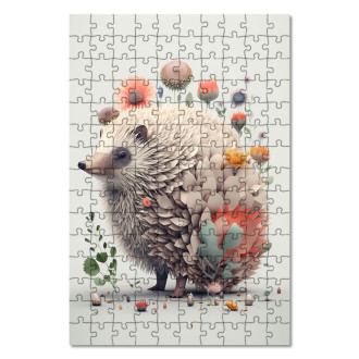 Wooden Puzzle Flower hedgehog