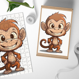 Wooden Puzzle Little monkey