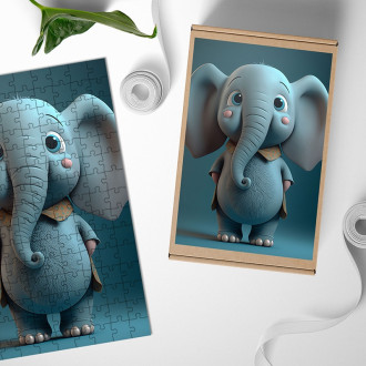 Wooden Puzzle Animated elephant
