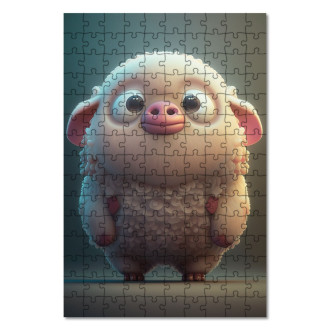 Wooden Puzzle Animated sheep 1