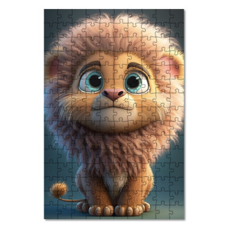 Wooden Puzzle Cute little lion