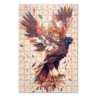 Wooden Puzzle Flower eagle