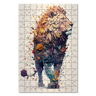 Wooden Puzzle Flower lion
