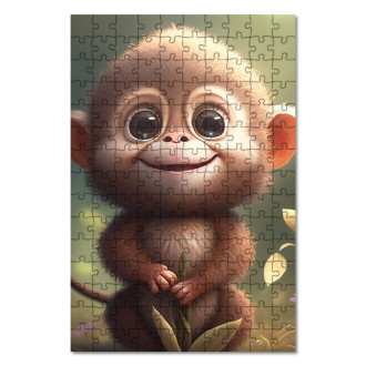 Wooden Puzzle Cute little monkey