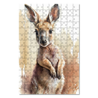 Wooden Puzzle Watercolor kangaroo