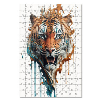 Wooden Puzzle Graffiti tiger
