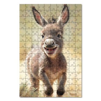 Wooden Puzzle Watercolor donkey