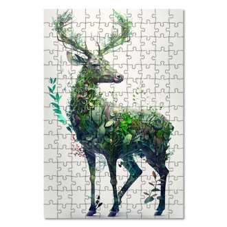 Wooden Puzzle Natural deer