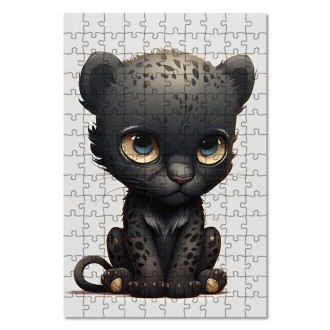 Wooden Puzzle Little panther