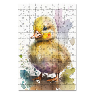 Wooden Puzzle Watercolor duck