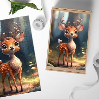 Wooden Puzzle Cute fawn