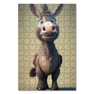 Wooden Puzzle Animated donkey