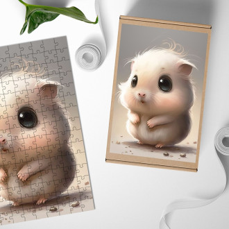 Wooden Puzzle Little hamster
