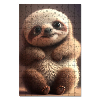 Wooden Puzzle Animated sloth